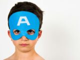 boy with blue mask