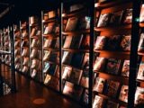 Bookshelves filled with books in a library