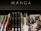 a bunch of books that are on a shelf