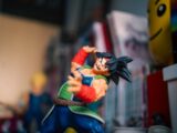 Dragon ball z action figure in dynamic pose