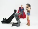 Superman, Batman, and Wonder Woman action figures