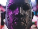 a mask on a table